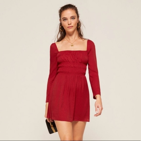 Reformation Clemence red dress size small - Picture 2 of 4